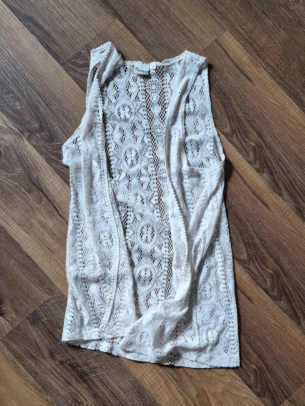 Mudd Kids Beige Tan Boho Vest Size 16 Crochet